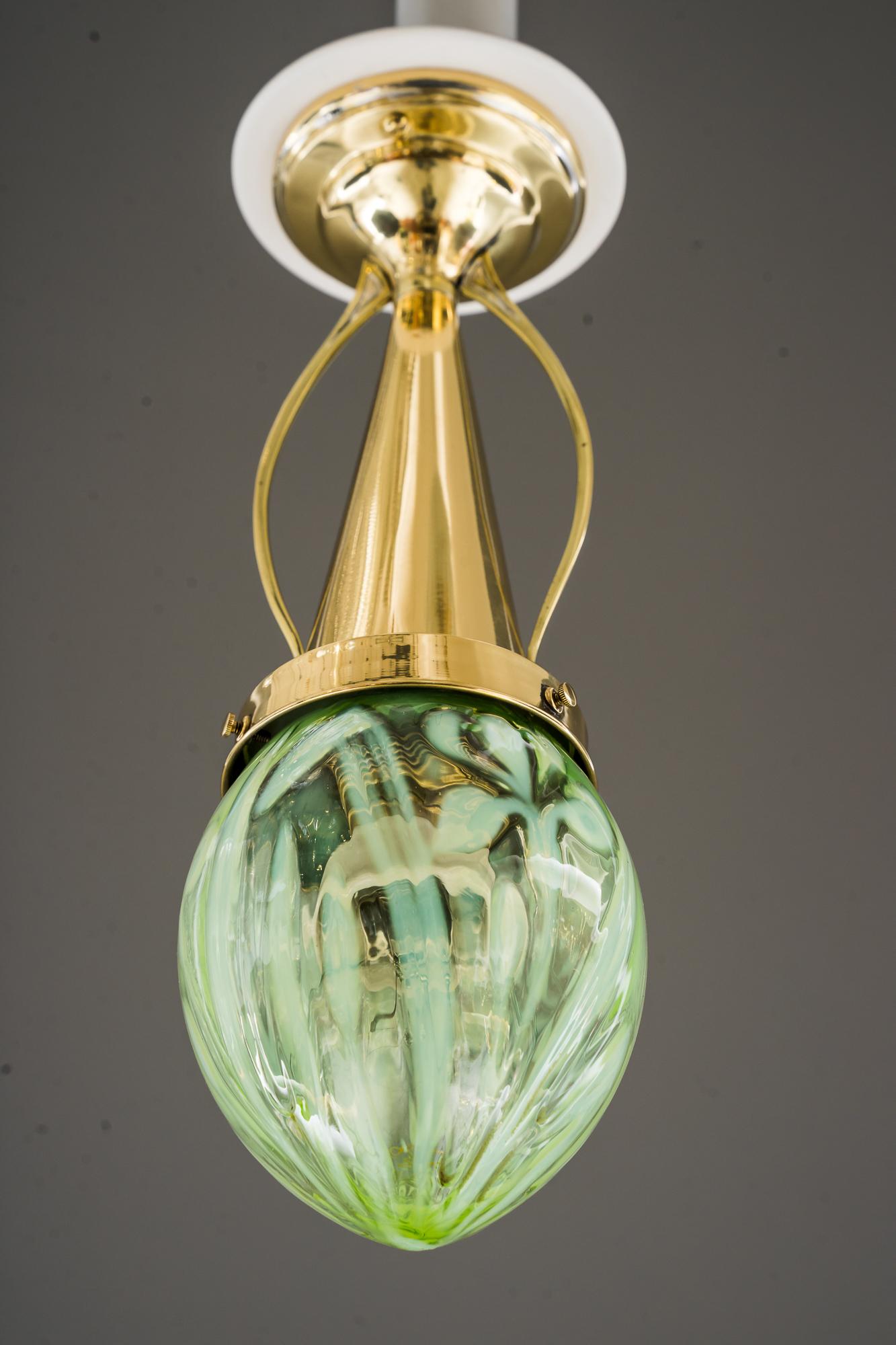 Lacquered Small Jugendstil Pendant Vienna around 1910