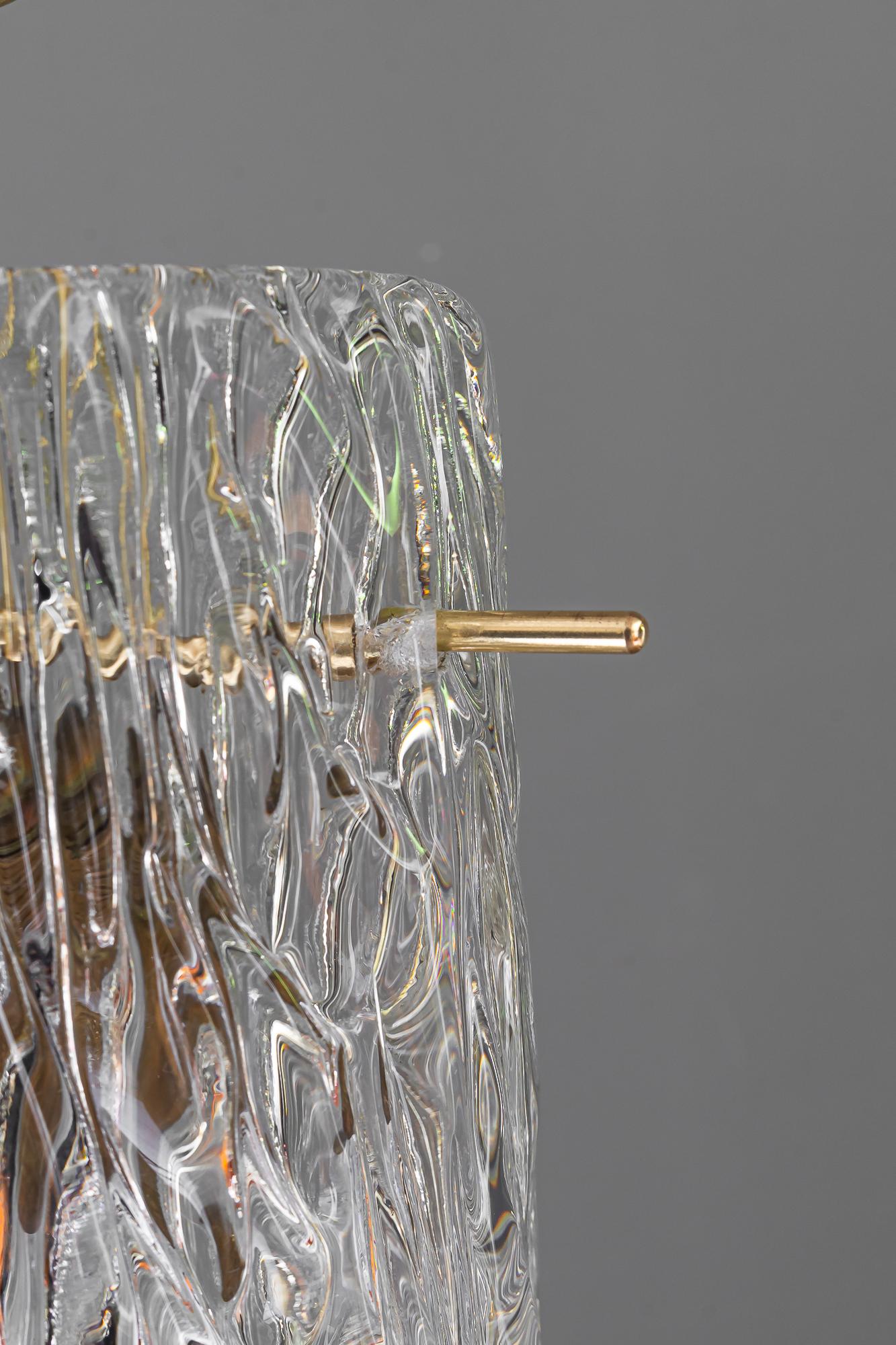 Small Kalmar pendant with structure glass around 1950s For Sale 3