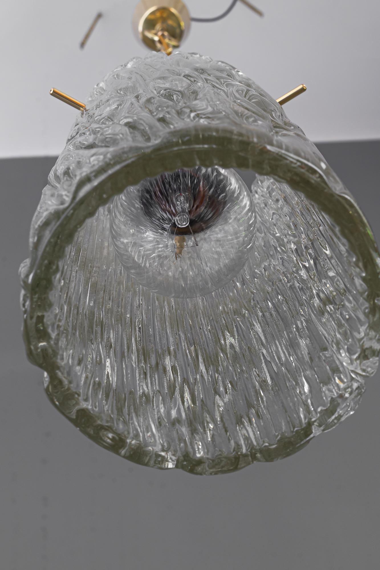 Small Kalmar pendant with structure glass around 1950s For Sale 4