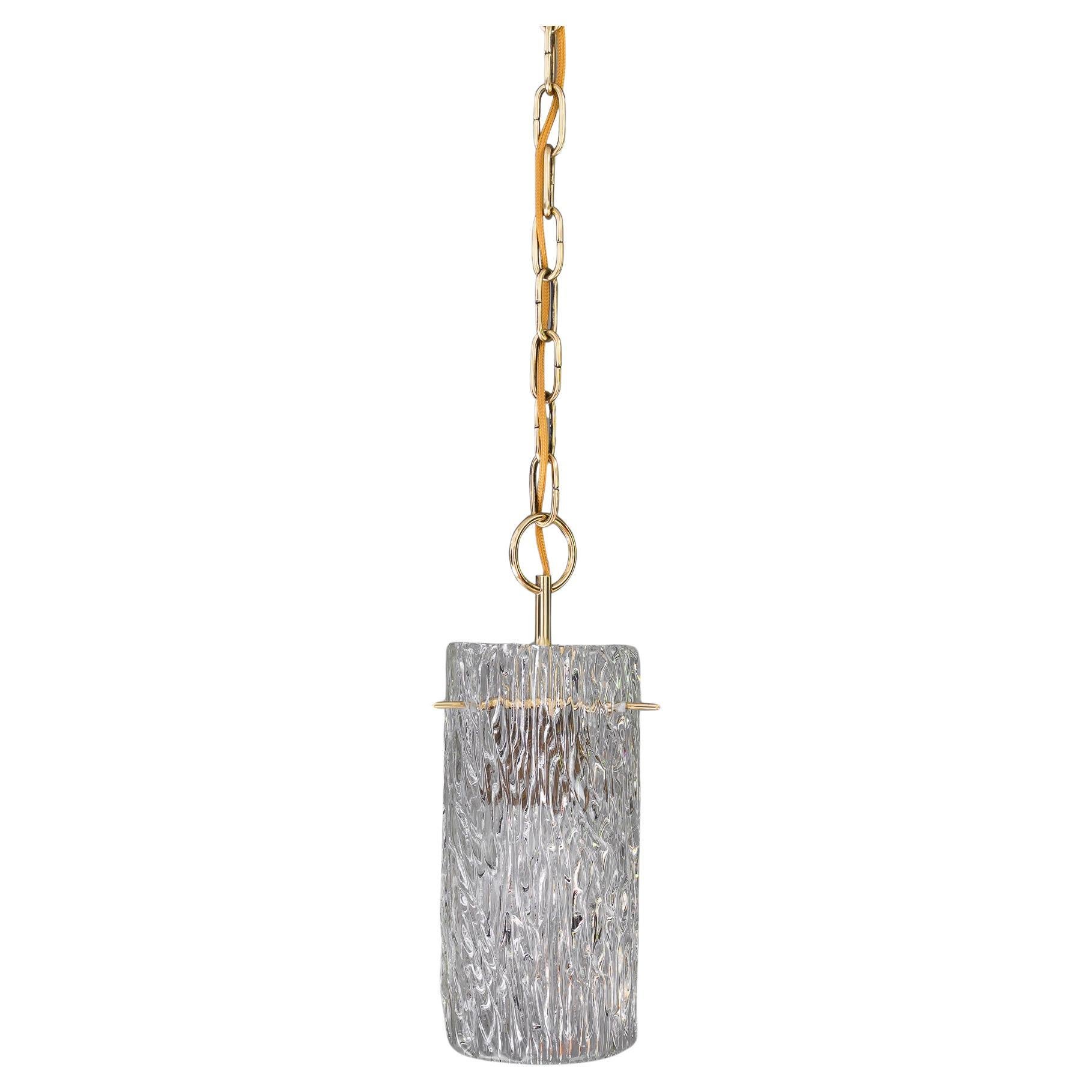 Small Kalmar pendant with structure glass around 1950s For Sale