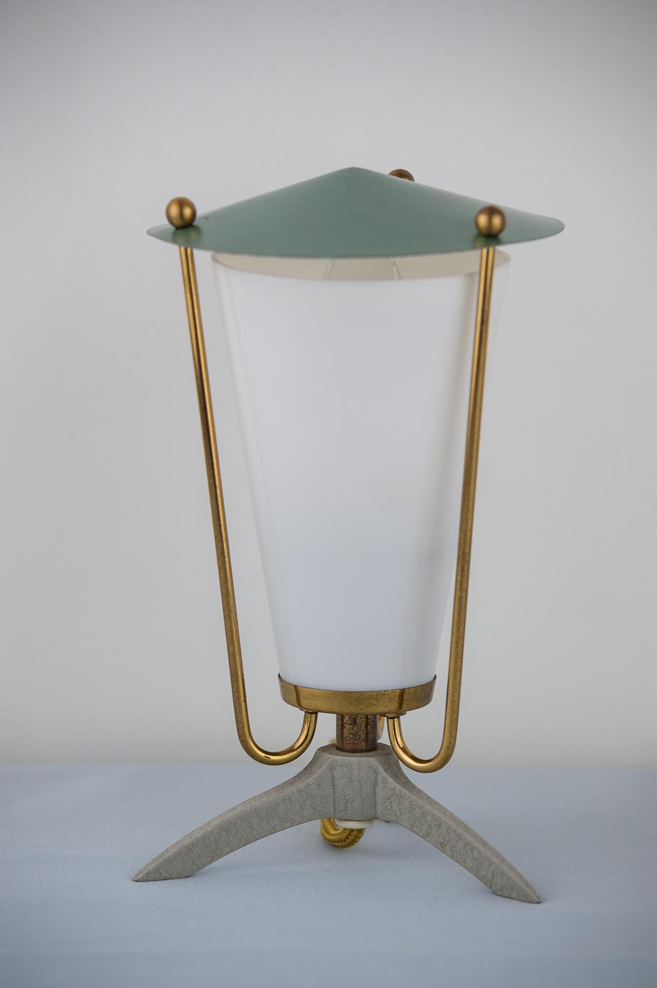 Mid-Century Modern Small Kalmar Table Lamp, circa 1960s For Sale