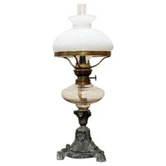 Antique Small Kerosene Lamp, circa 1900