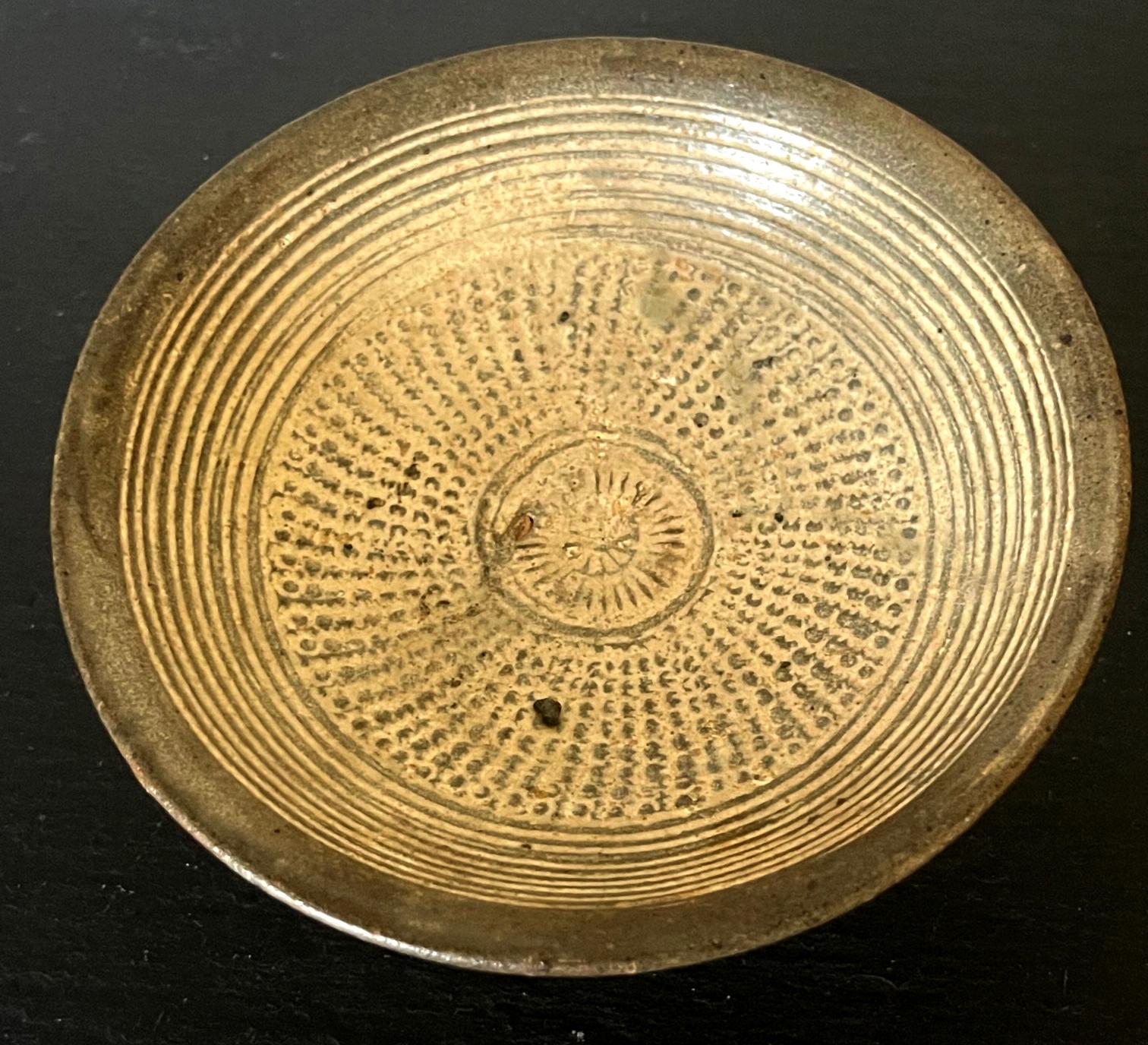 Glazed Small Korean Stoneware Bungcheong Bowl Joseon Dynasty For Sale