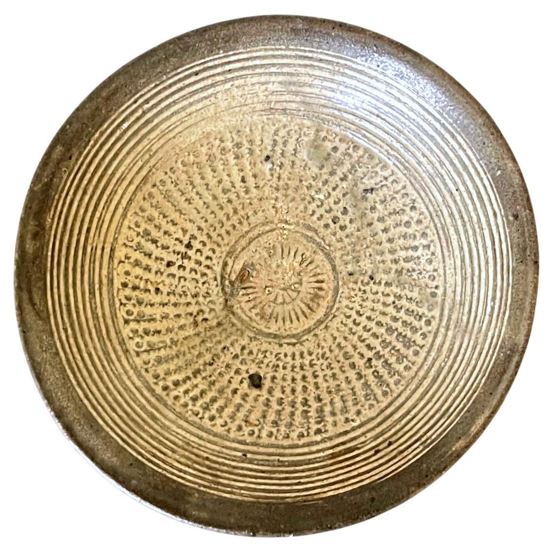 Small Korean Stoneware Bungcheong Bowl Joseon Dynasty For Sale