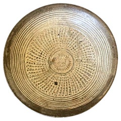 Antique Small Korean Stoneware Bungcheong Bowl Joseon Dynasty
