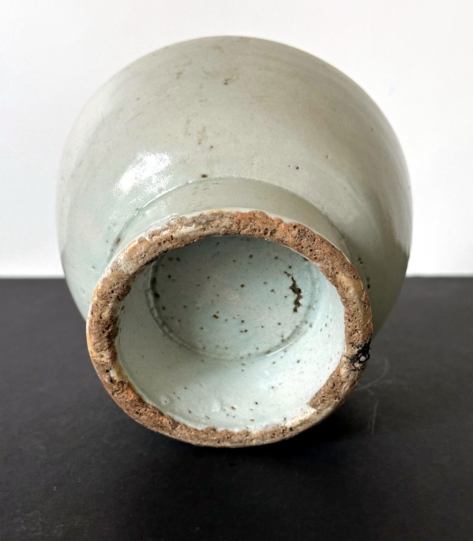 Small Korean White Ceramic Stem Bowl Joseon Dynasty For Sale 4