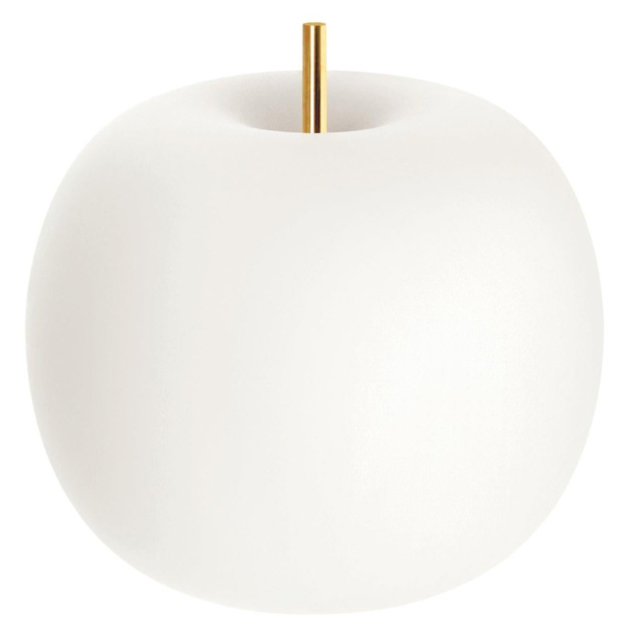 Small 'Kushi' Opaline Glass and Brass Table Lamp for KDLN