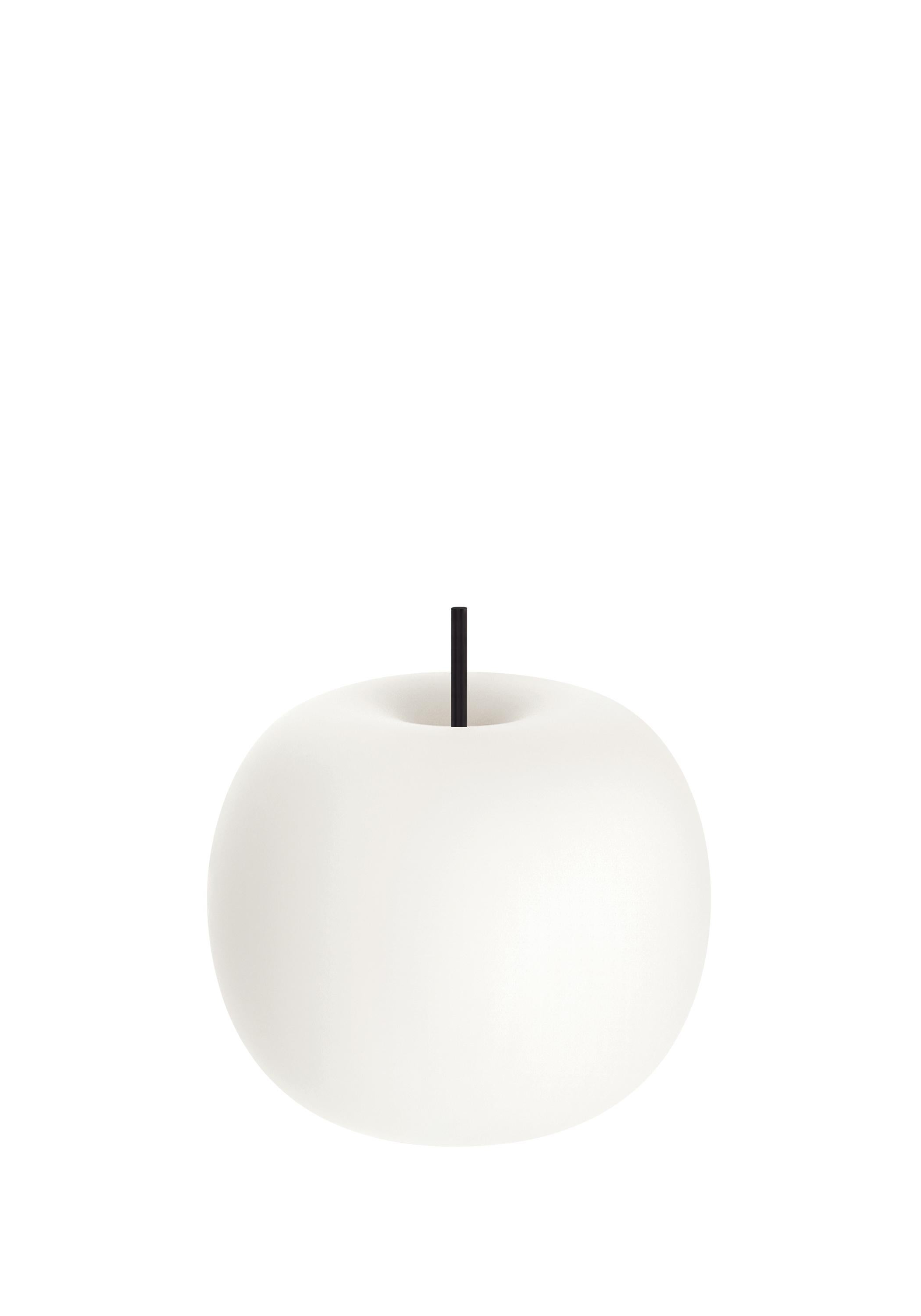 Lampada da tavolo piccola 'Kushi' in vetro opalino e metallo per KDLN in nero in vendita 2