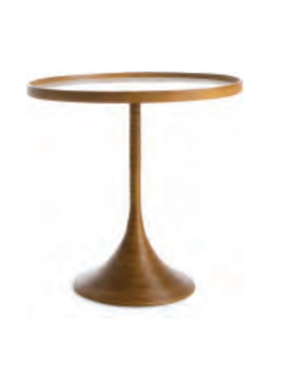 Small La Luna Table by Kenneth Cobonpue
Materials: Rattan, High-pressure laminate, Maple. 
Also available in other colors. Please contact us for more information. 
Dimensions: Diameter 50 cm x h 50 cm

La Luna’s quiet sophistication is defined by a