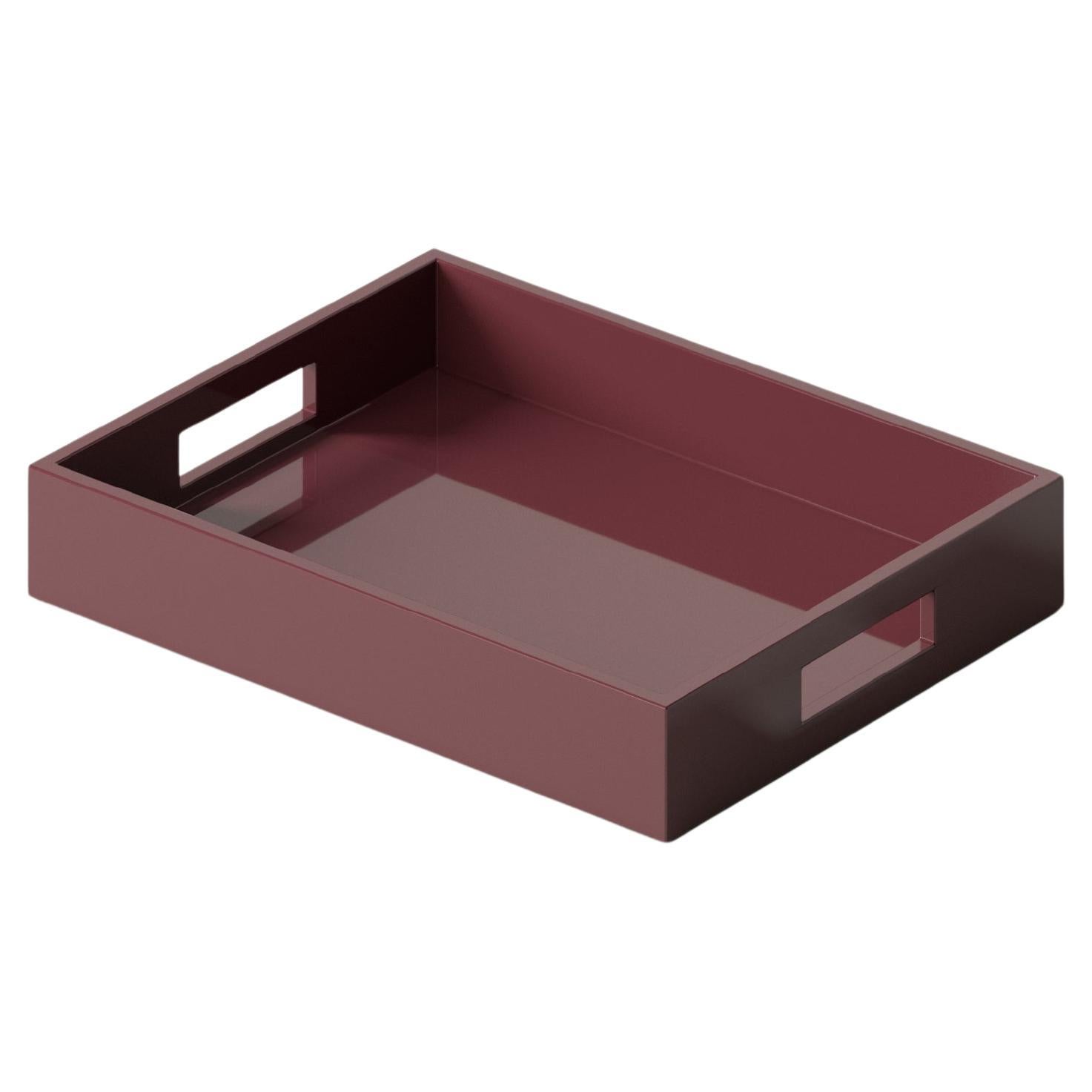 Small Lacquer Tray - Carmine