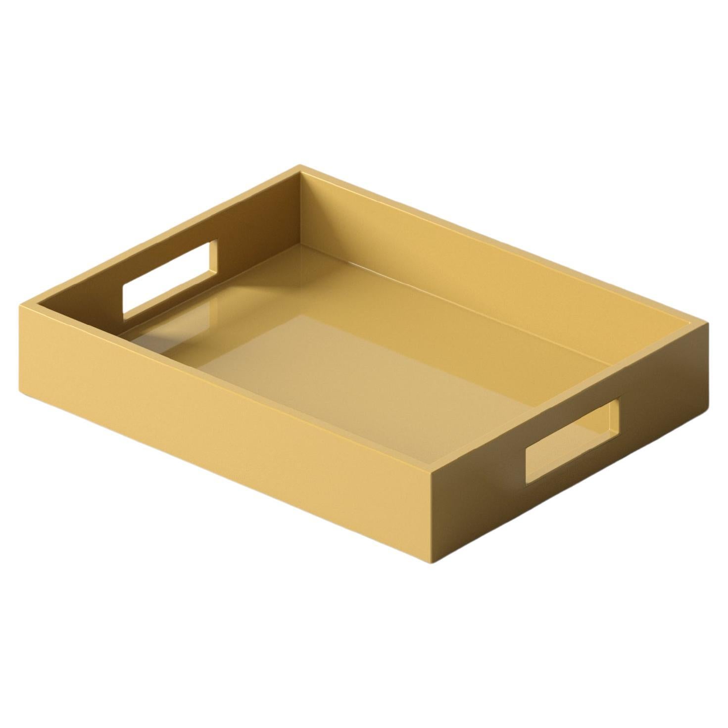 Small Lacquer Tray - Citrine
