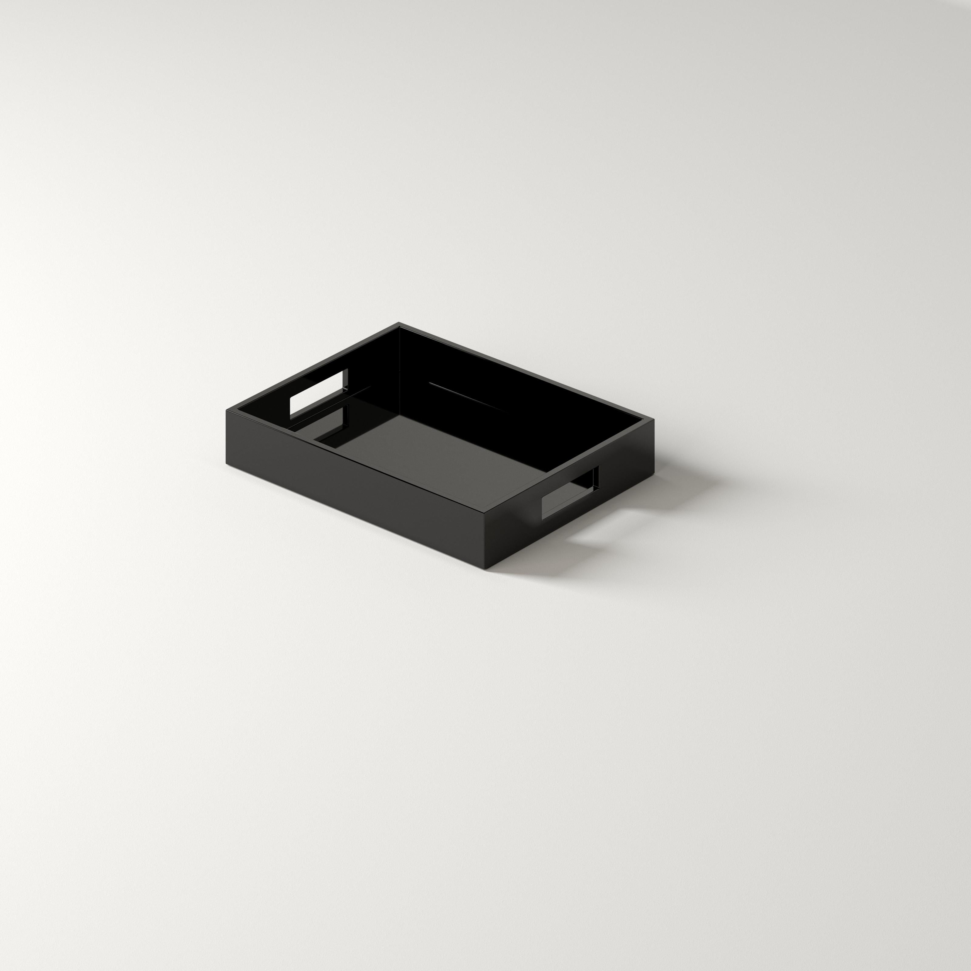 Laqué Small Lacquer Tray - Linen en vente