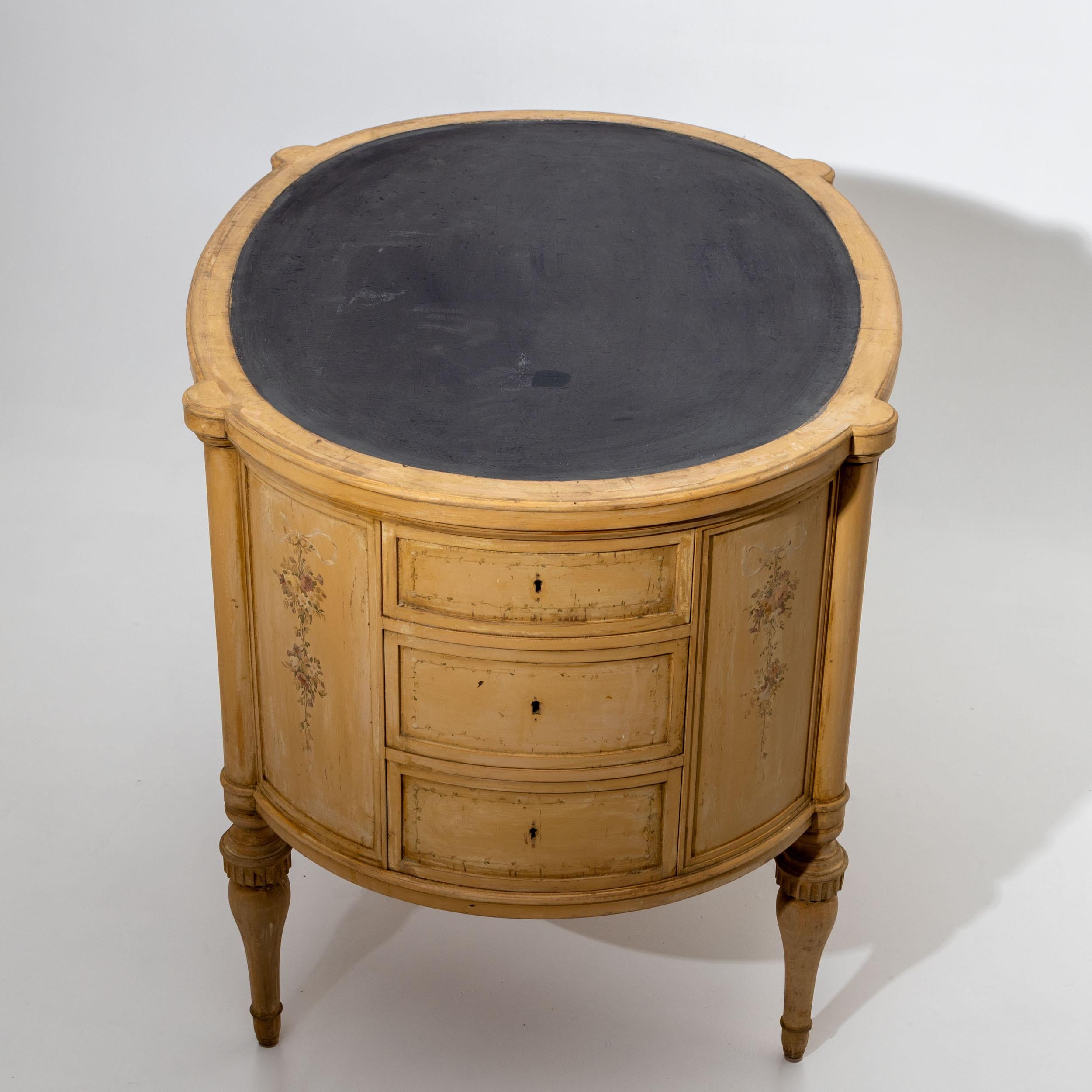 Hand-Painted Small Ladies’ Writing Desk, 20th Century For Sale