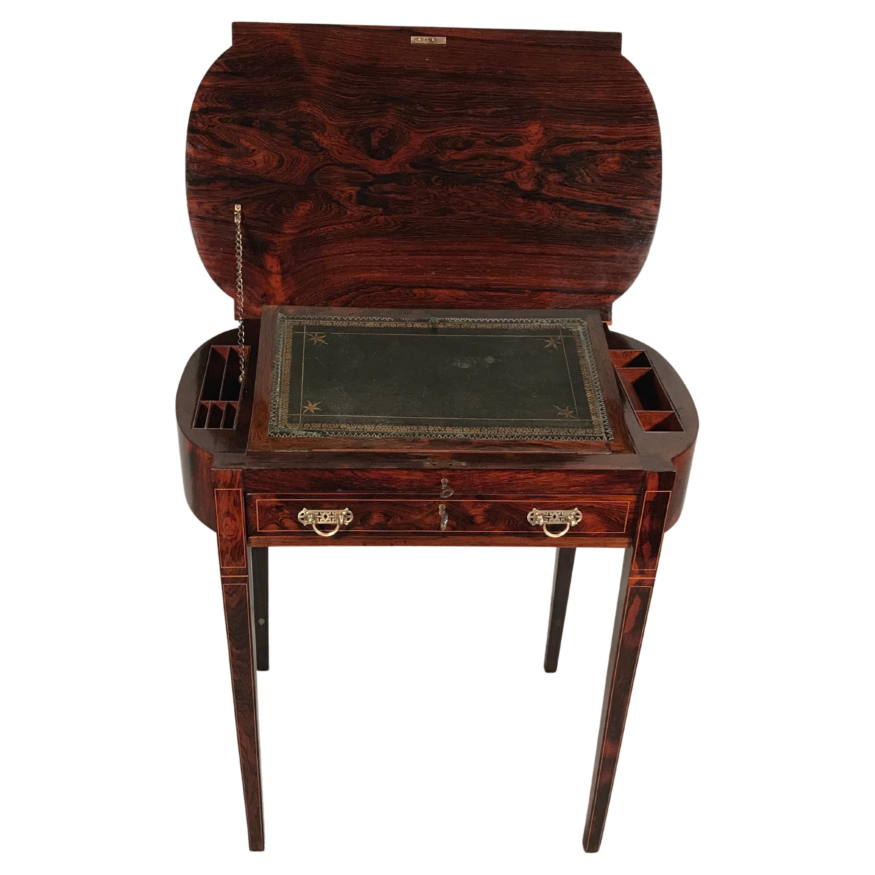 Small Lady's Desk, English Regency 1830 For Sale