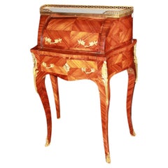 Small lady's roll-top desk, Louis XV style, 19th century