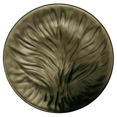 Small Lalique Black Crystal Tree Of Life Plate