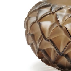 Kleine Languedoc-Vase aus Kristallglas von Lalique