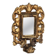 Small Late 18th C. French Gilt wood Mirror