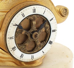 Small Late 19th Century French Gilt Bronze Timepiece