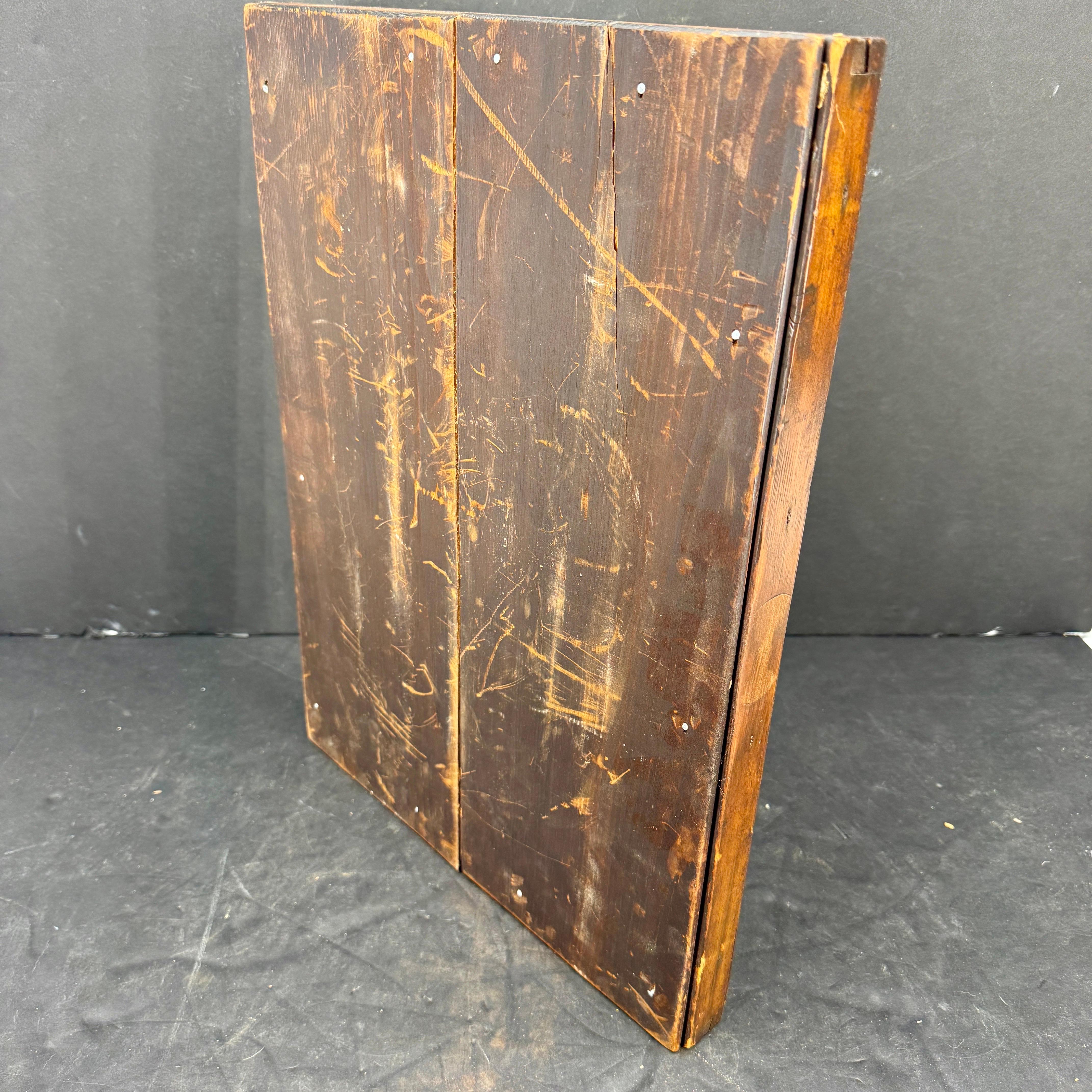 Small Late 19th Century Mahogany Table or Wall Mirror For Sale 5