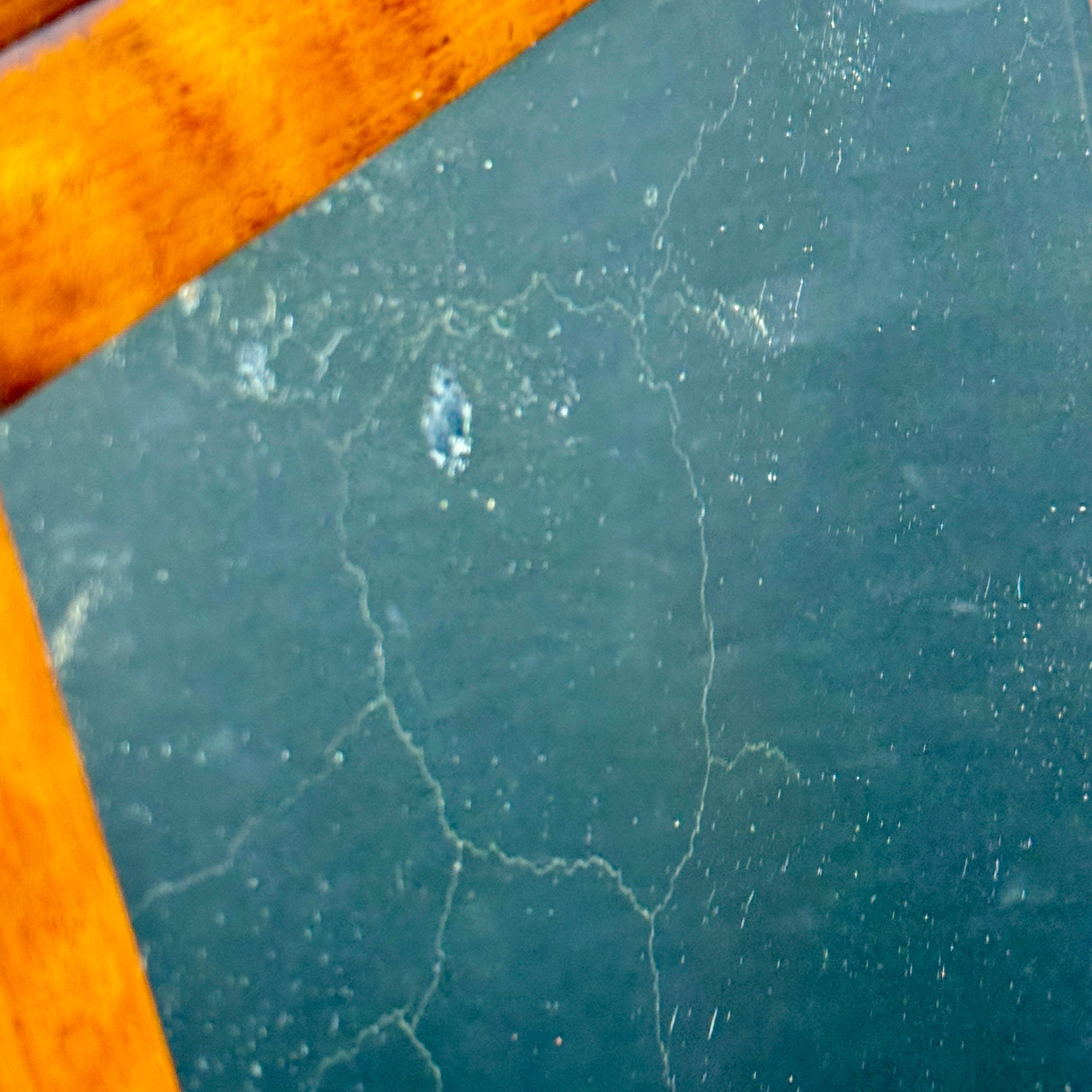 Small Late 19th Century Mahogany Table or Wall Mirror For Sale 1