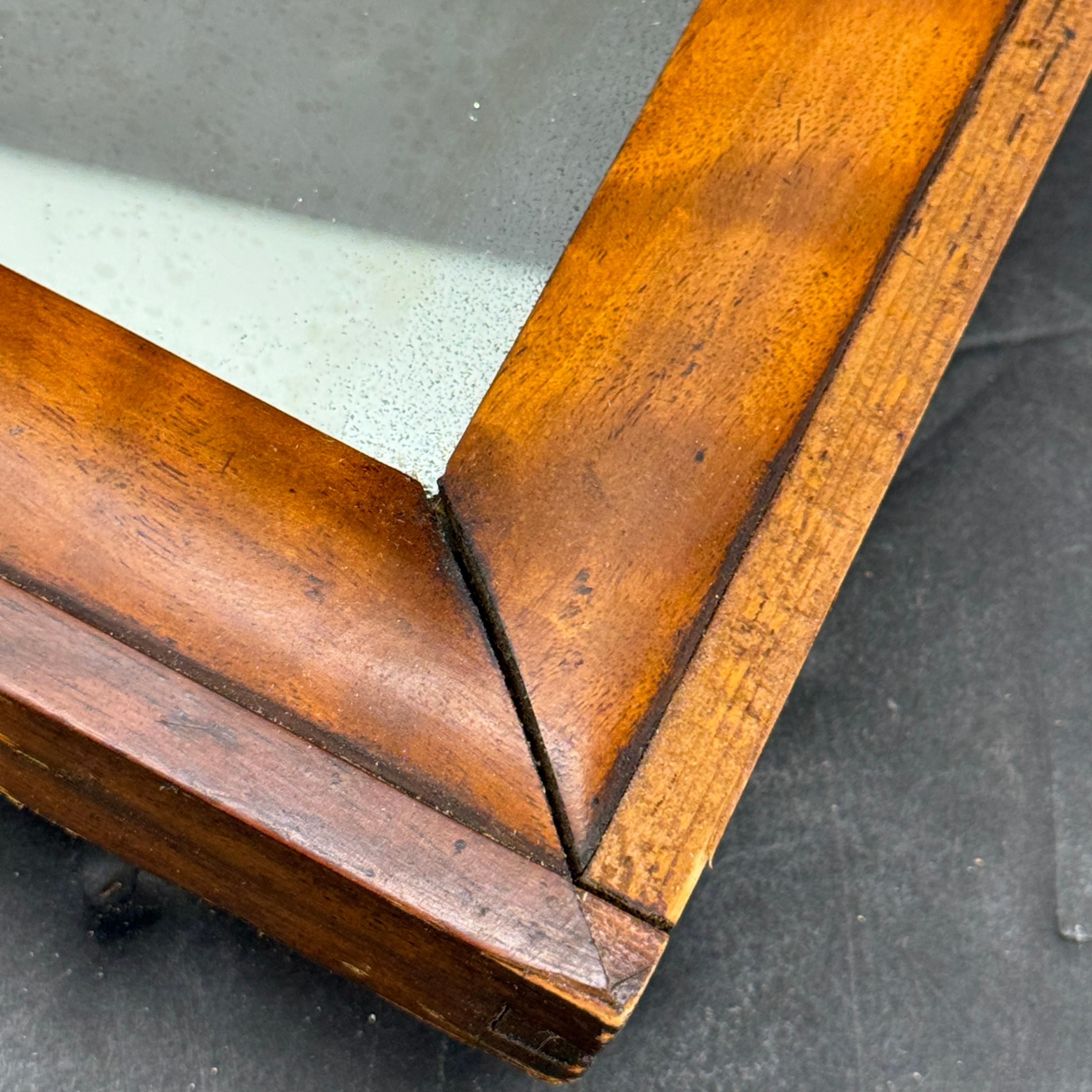 Small Late 19th Century Mahogany Table or Wall Mirror For Sale 3