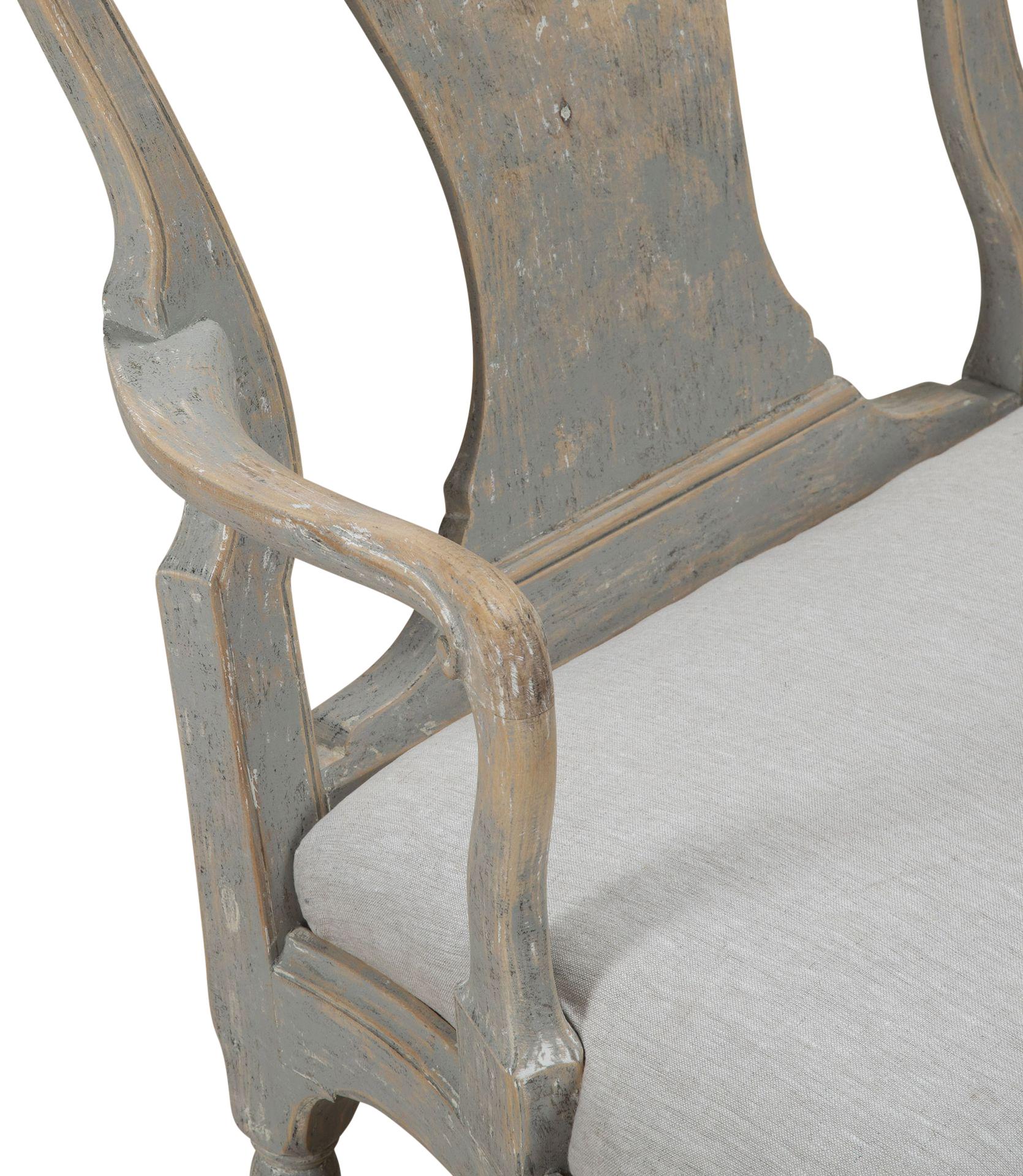 Petit canapé suédois de style rococo de la fin du XIXe siècle en vente 1