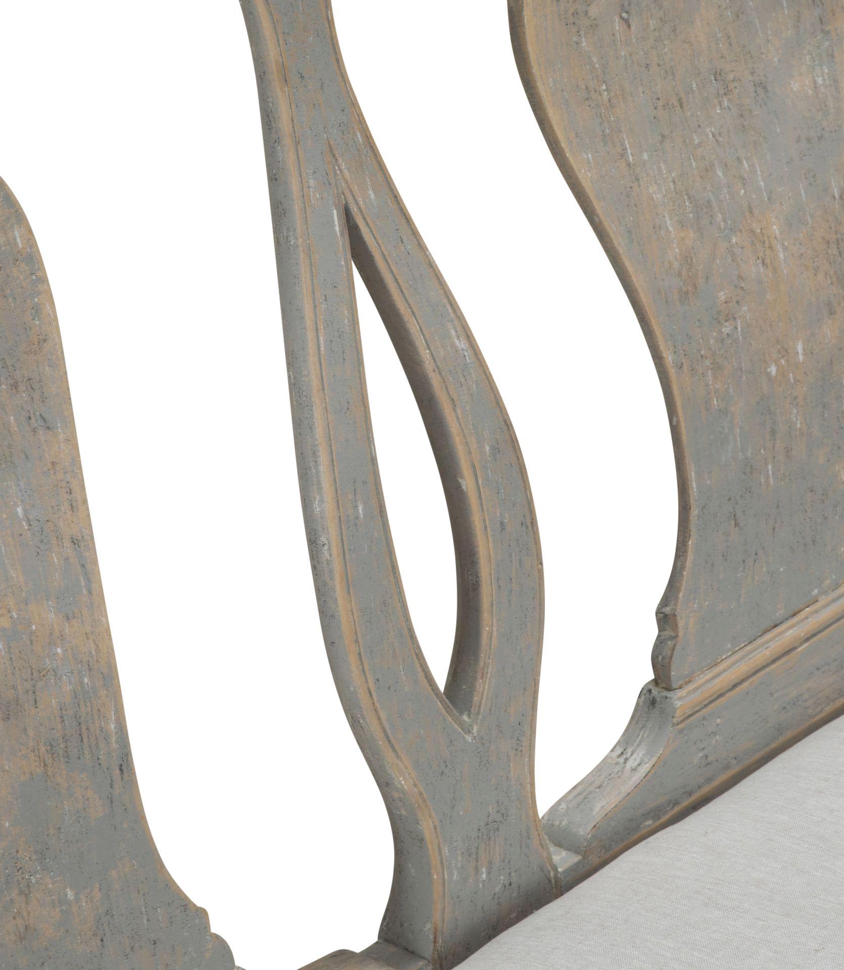 Petit canapé suédois de style rococo de la fin du XIXe siècle en vente 3