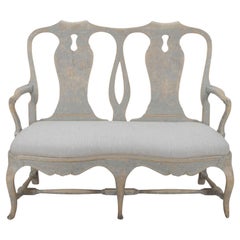 Small Late 19th Century Swedish Rococo Style Sofa