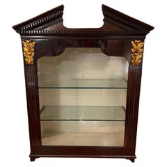 Small Late Georgian Display Case with Glass Shelves. Now Electrified