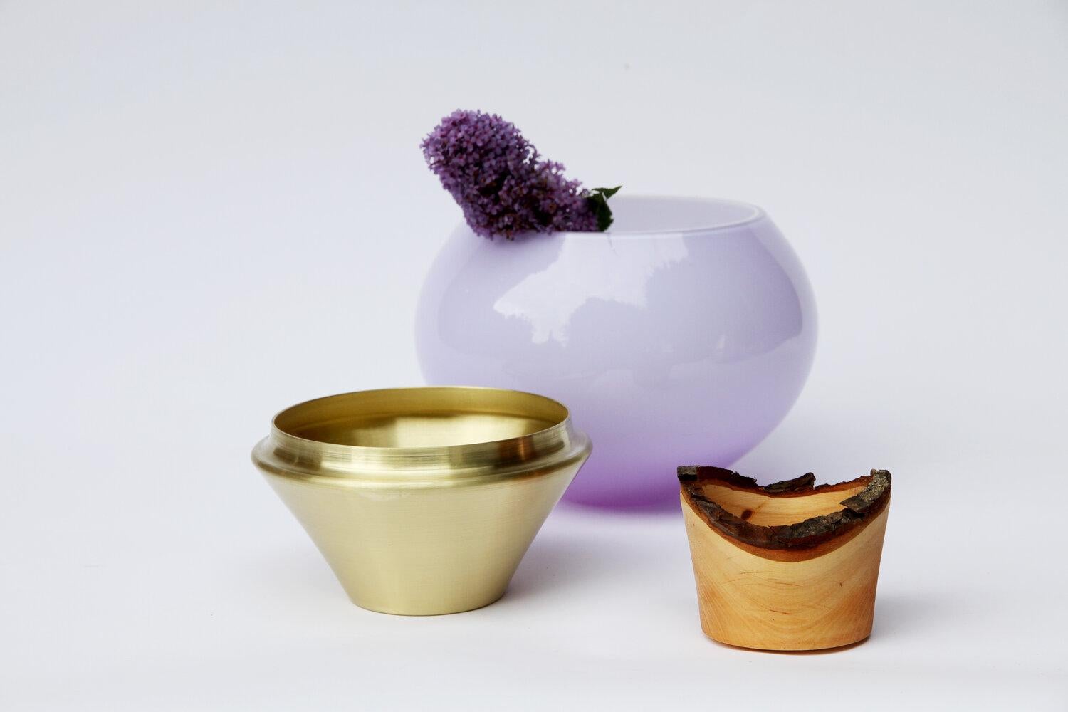 Organique Petit vase d'Inde lavande II, Pia Wüstenberg en vente