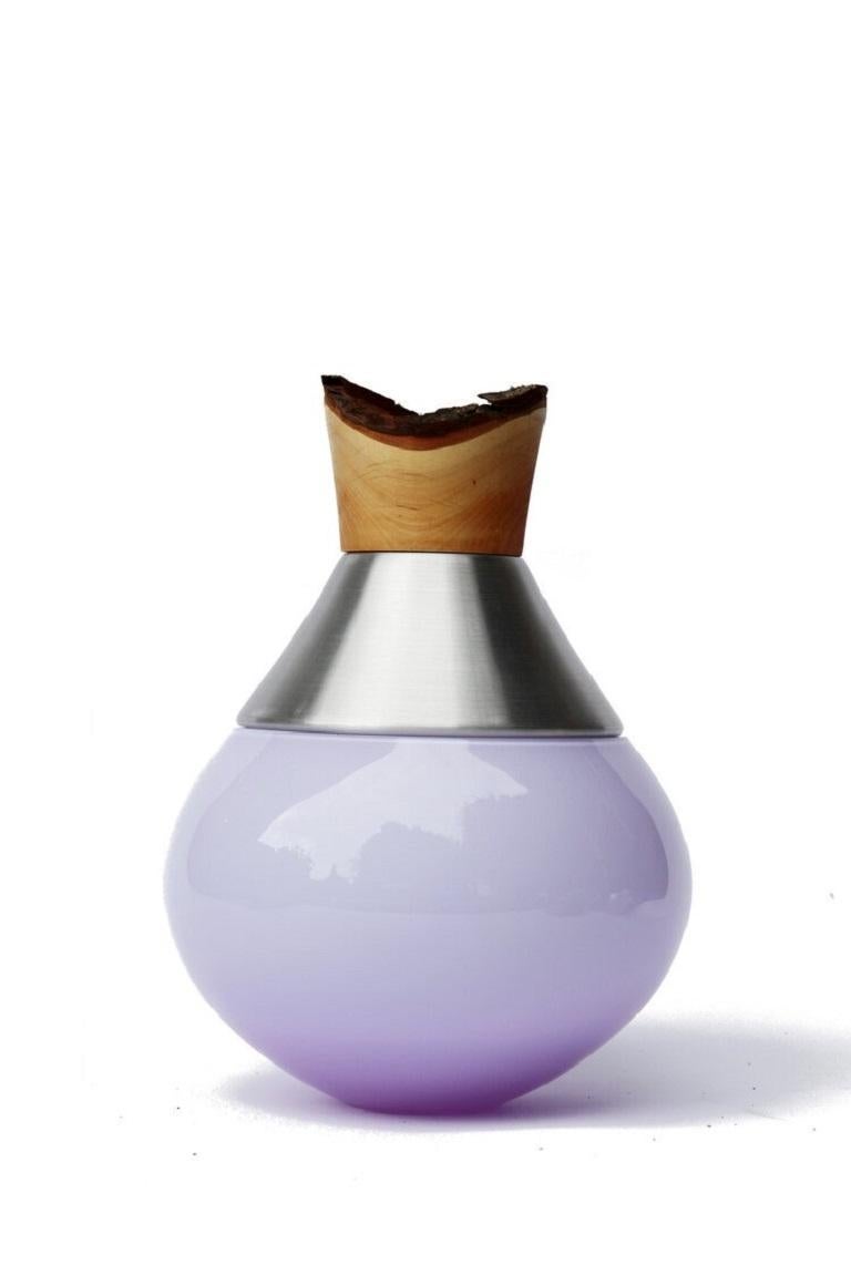 Turned Small Lavender India Vessel II, Pia Wüstenberg For Sale