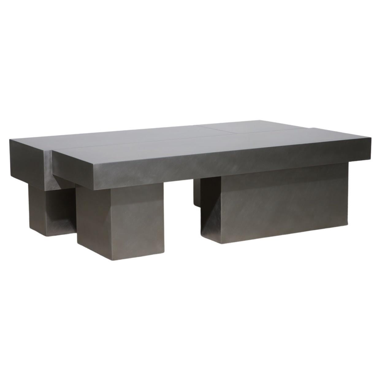 Small Layered Steel Coffee Table by Hyungshin Hwang For Sale