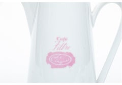 Small Le Cirque New York Cafe Filter Porcelain Coffee Pot, Made in Italy