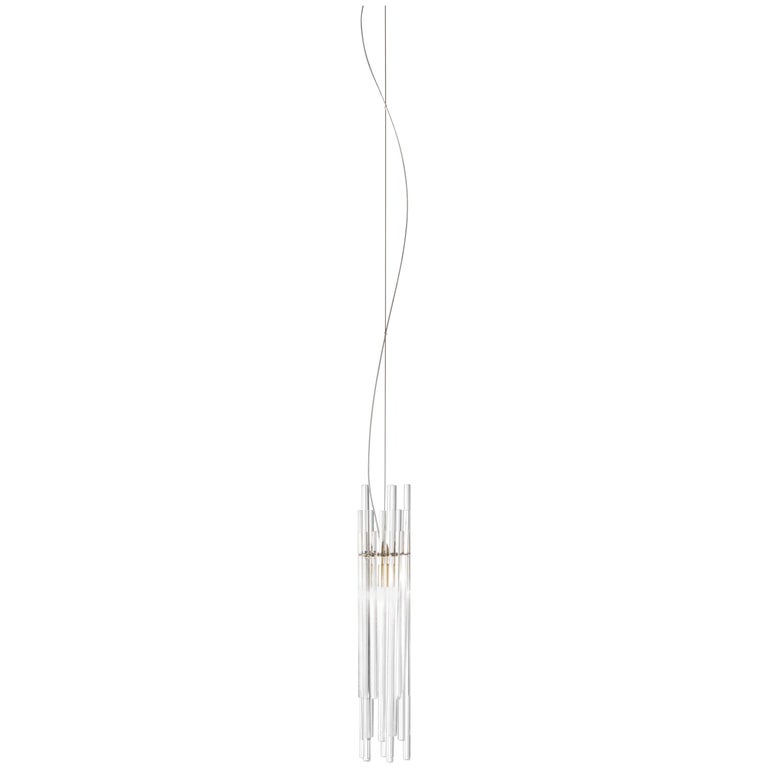 Customizable Small LED Diadema Pendant A in Crystal by Vistosi For Sale at  1stDibs