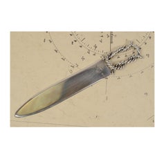 Small Letter Opener of 925 Silver Made in the Seventies by Belfiore