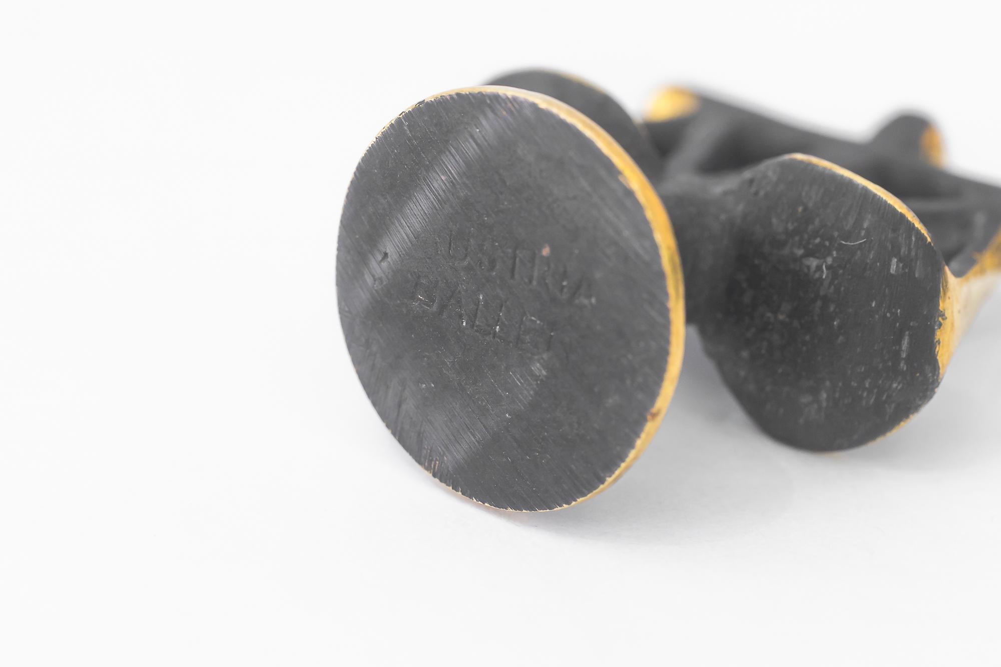 Blackened Small Libra Zodiac Sign by Walter Bosse, circa 1950s For Sale