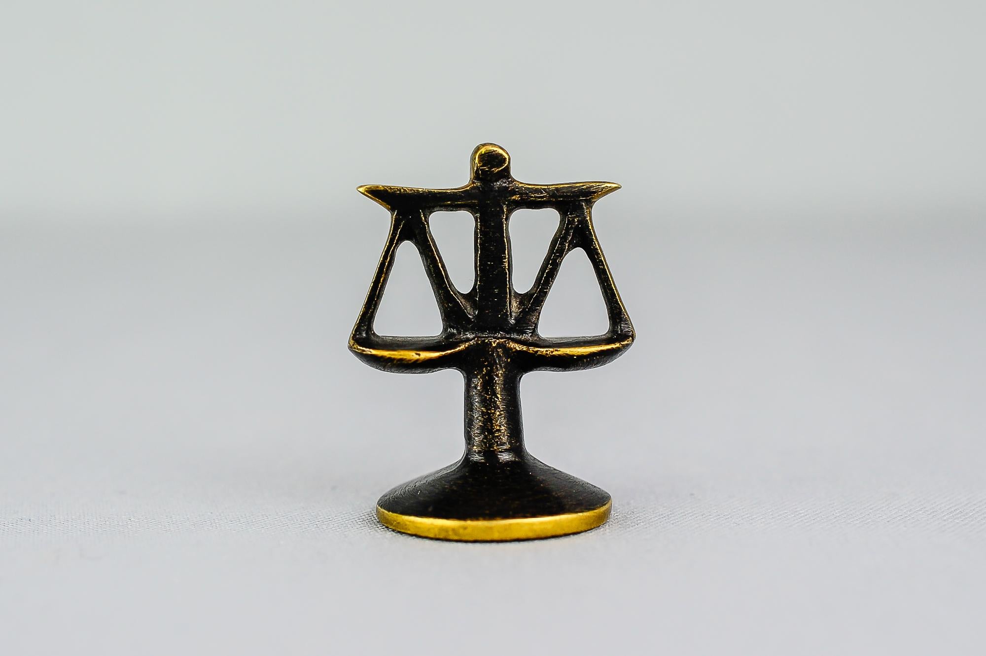 Small Libra Zodiac Sign by Walter Bosse, circa 1950s In Good Condition In Wien, AT