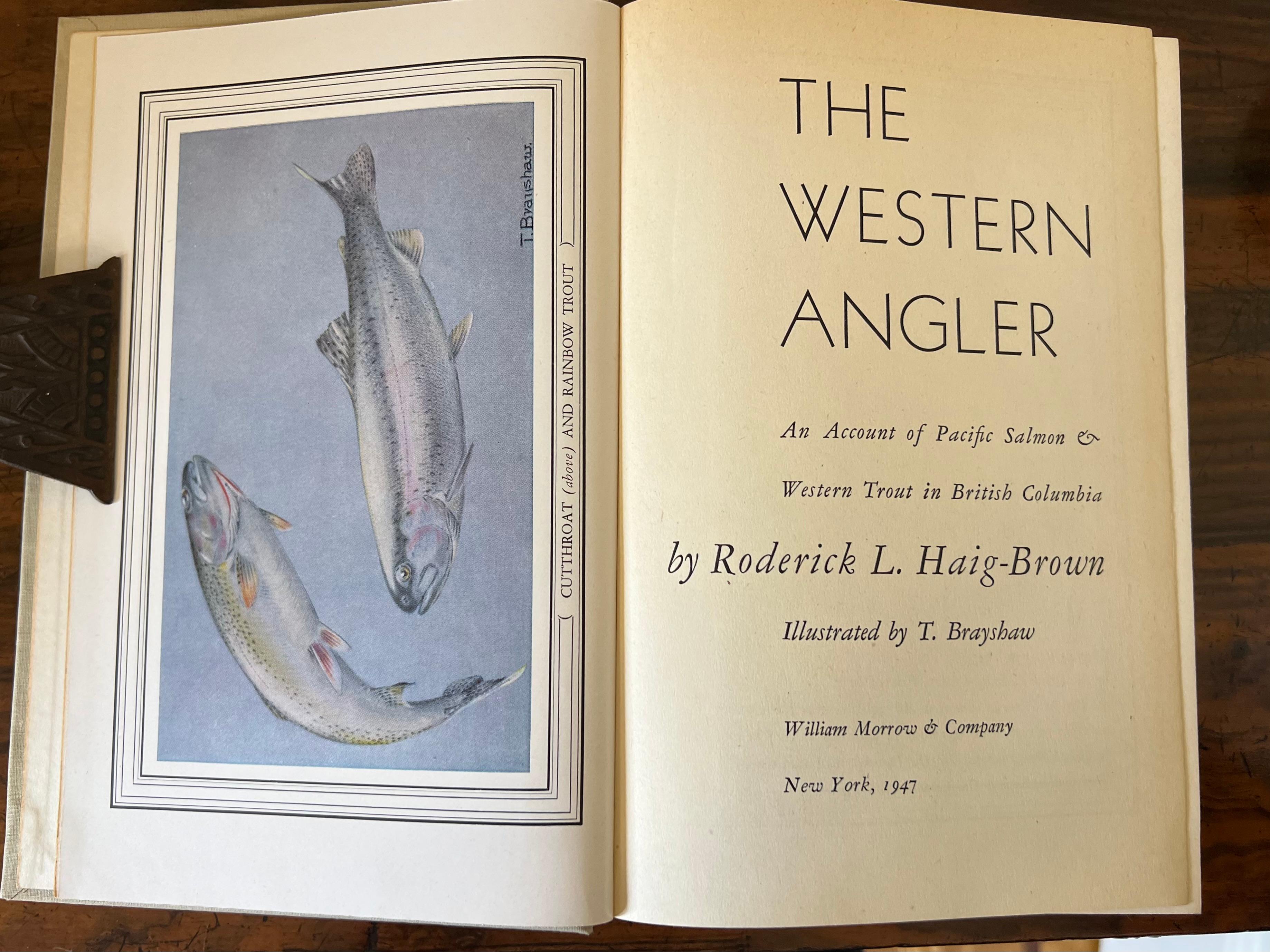 Paper Small Library of Ten Volumes of Vintage Fishing Books Largely First Editions For Sale