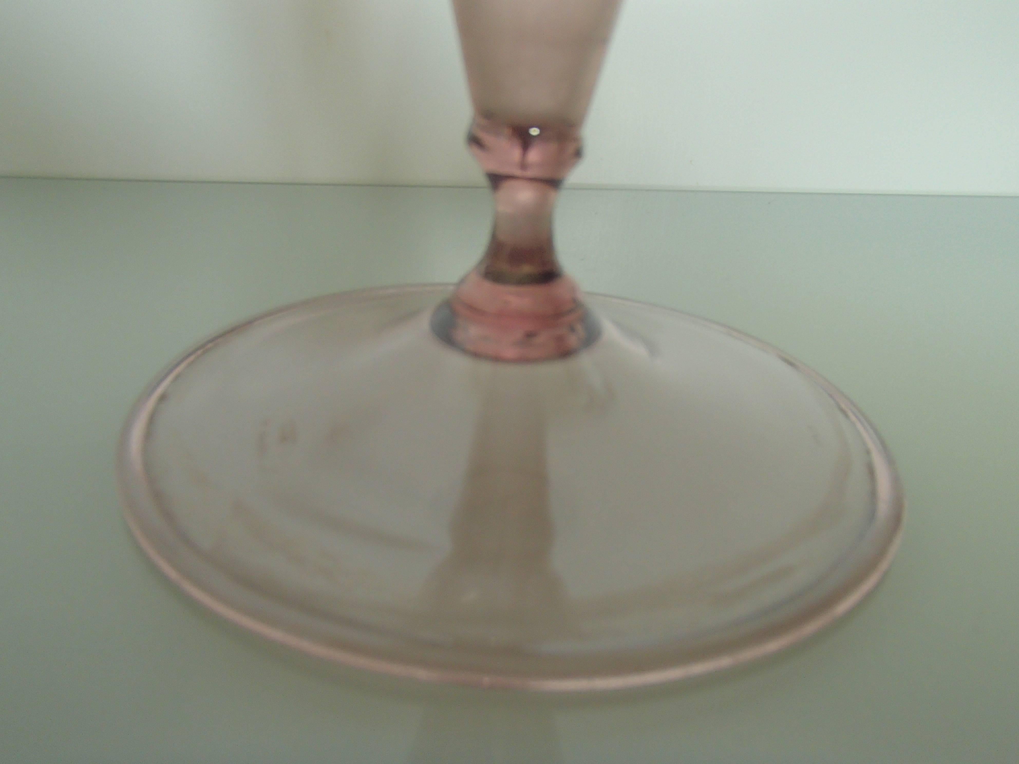French Small Lilac Vase like an Amphora For Sale