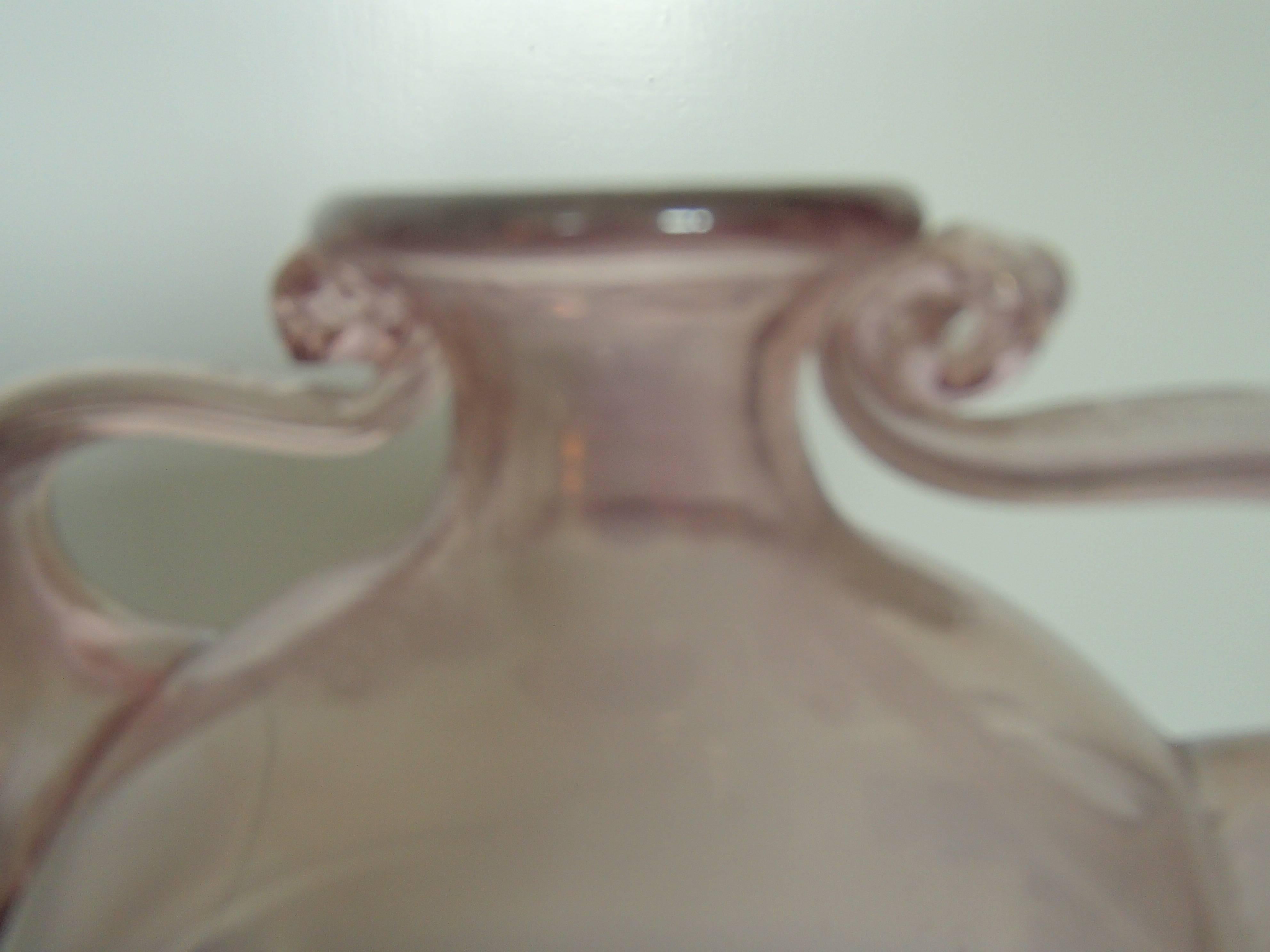 Early 20th Century Small Lilac Vase like an Amphora For Sale