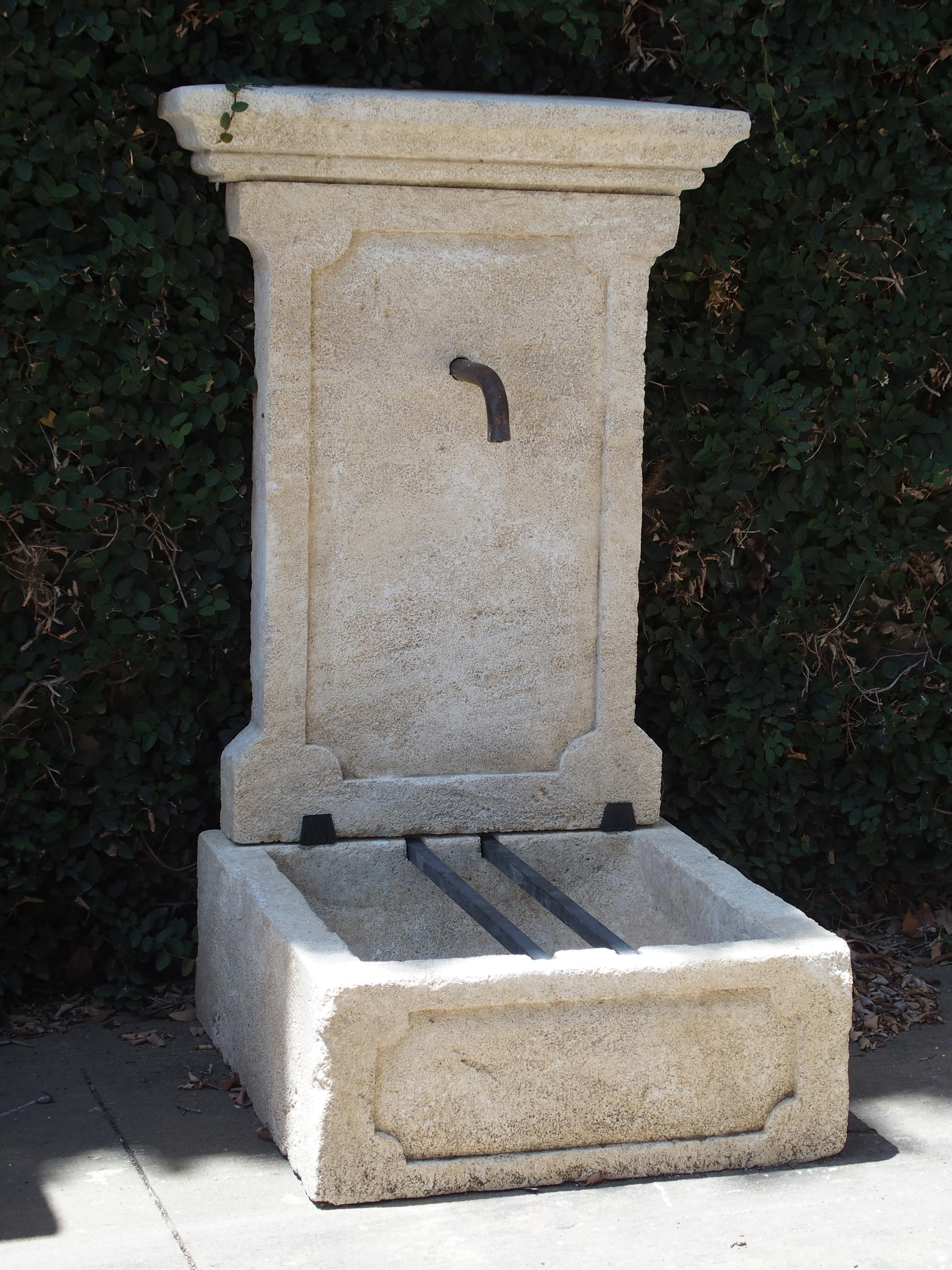 Small Limestone Wall Fountain from Provence, France 4
