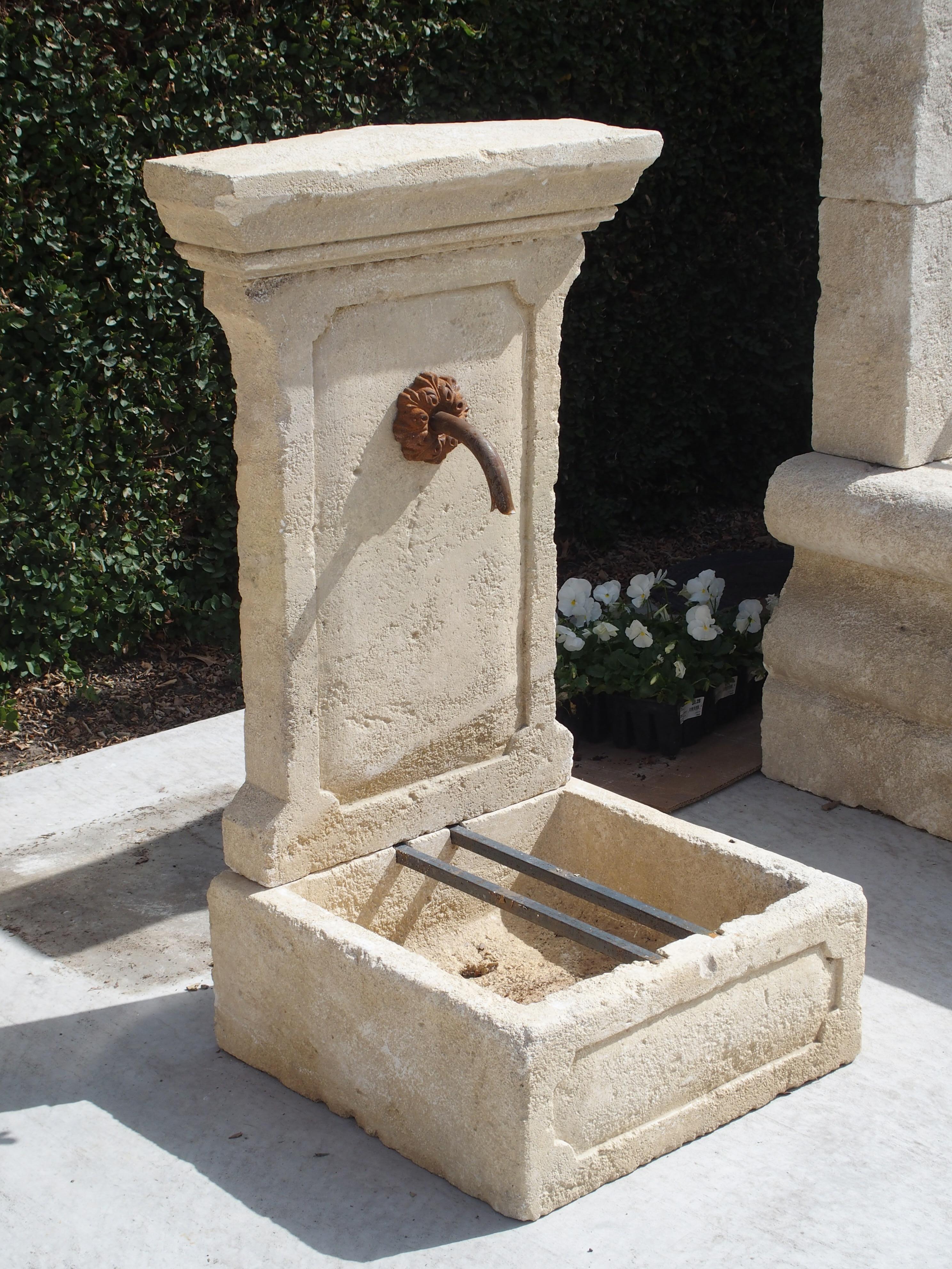 Small Limestone Wall Fountain from Provence, France 6