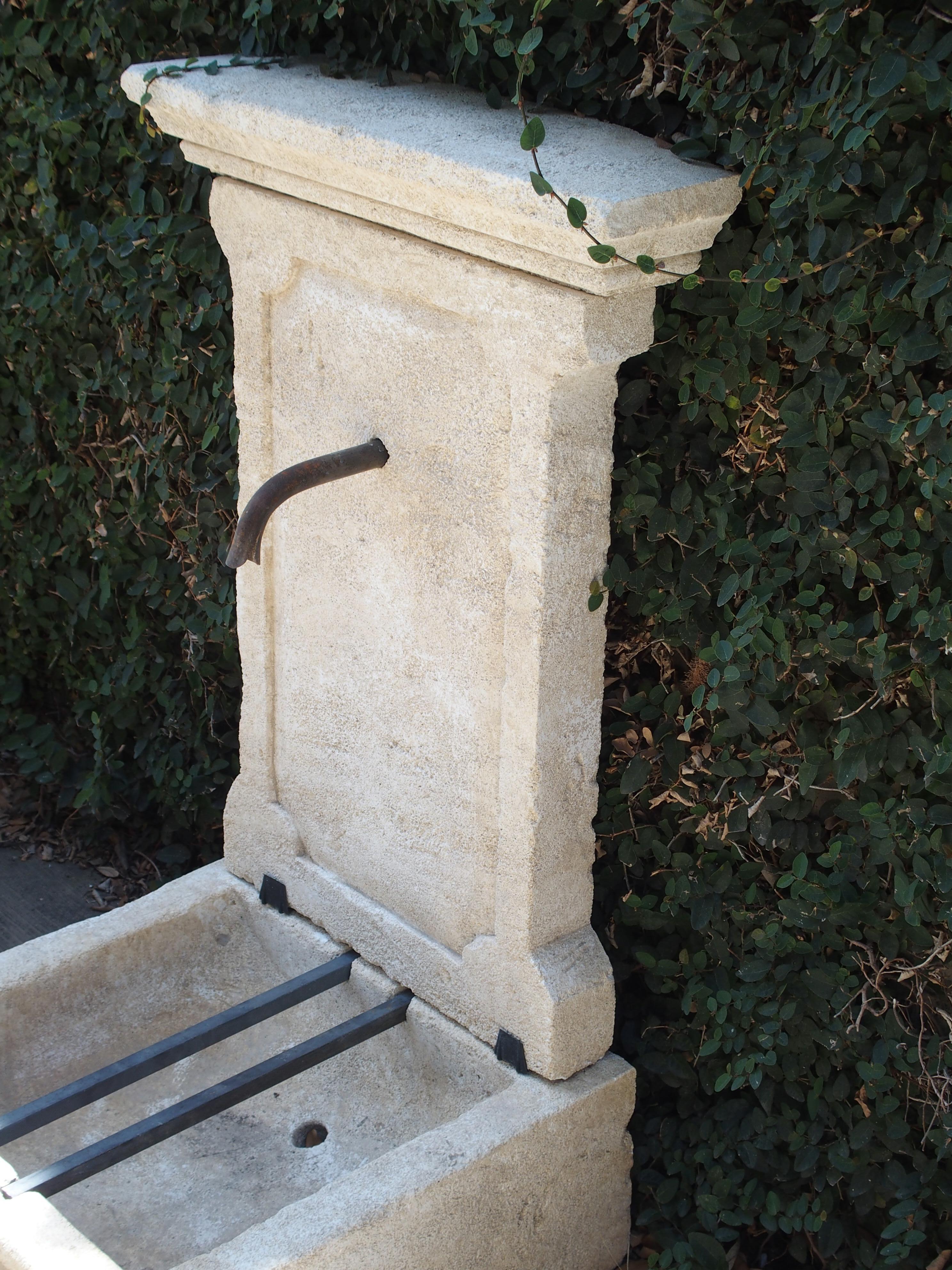 Small Limestone Wall Fountain from Provence, France 1