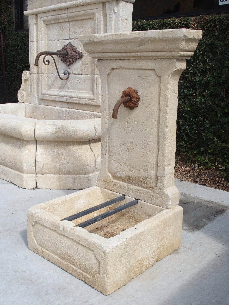 Small Limestone Wall Fountain from Provence, France at 1stDibs