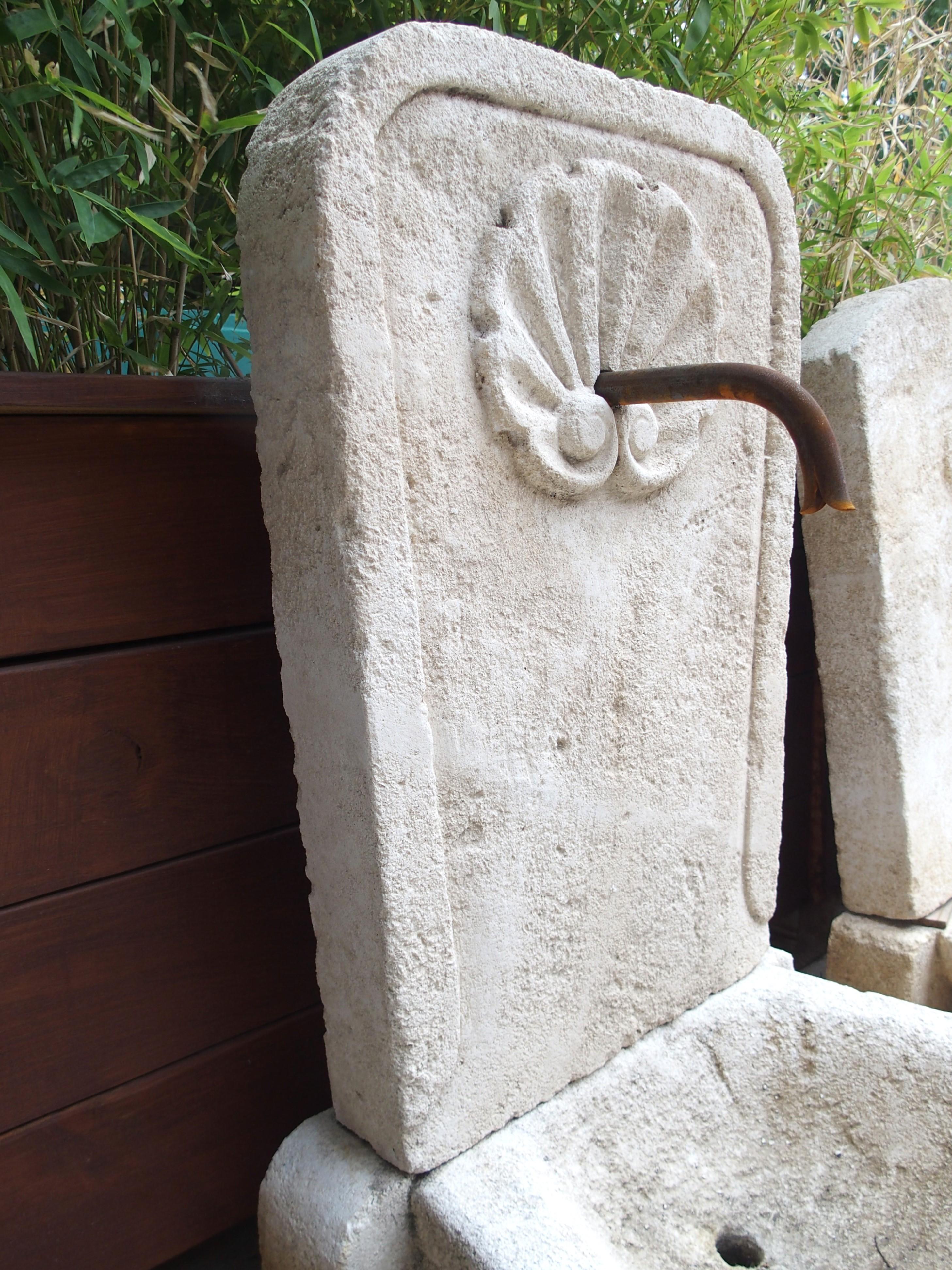 Small Limestone Wall Fountain, 