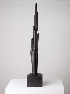 Linea Escultura Geométrica Contemporánea en Yeso, Edición Limitada, En Stock