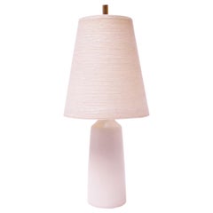 Small Lotte and Gunnar Bostlund Table Lamp in Matte White Glaze