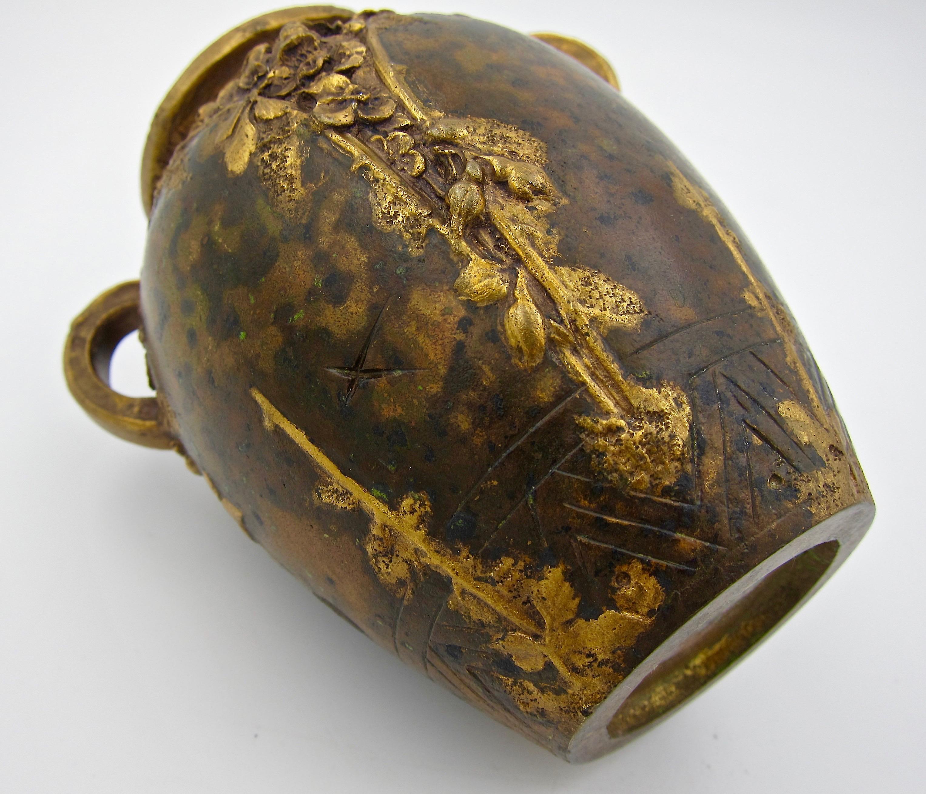 Small Louchet Paris Gilt Bronze Vase 4