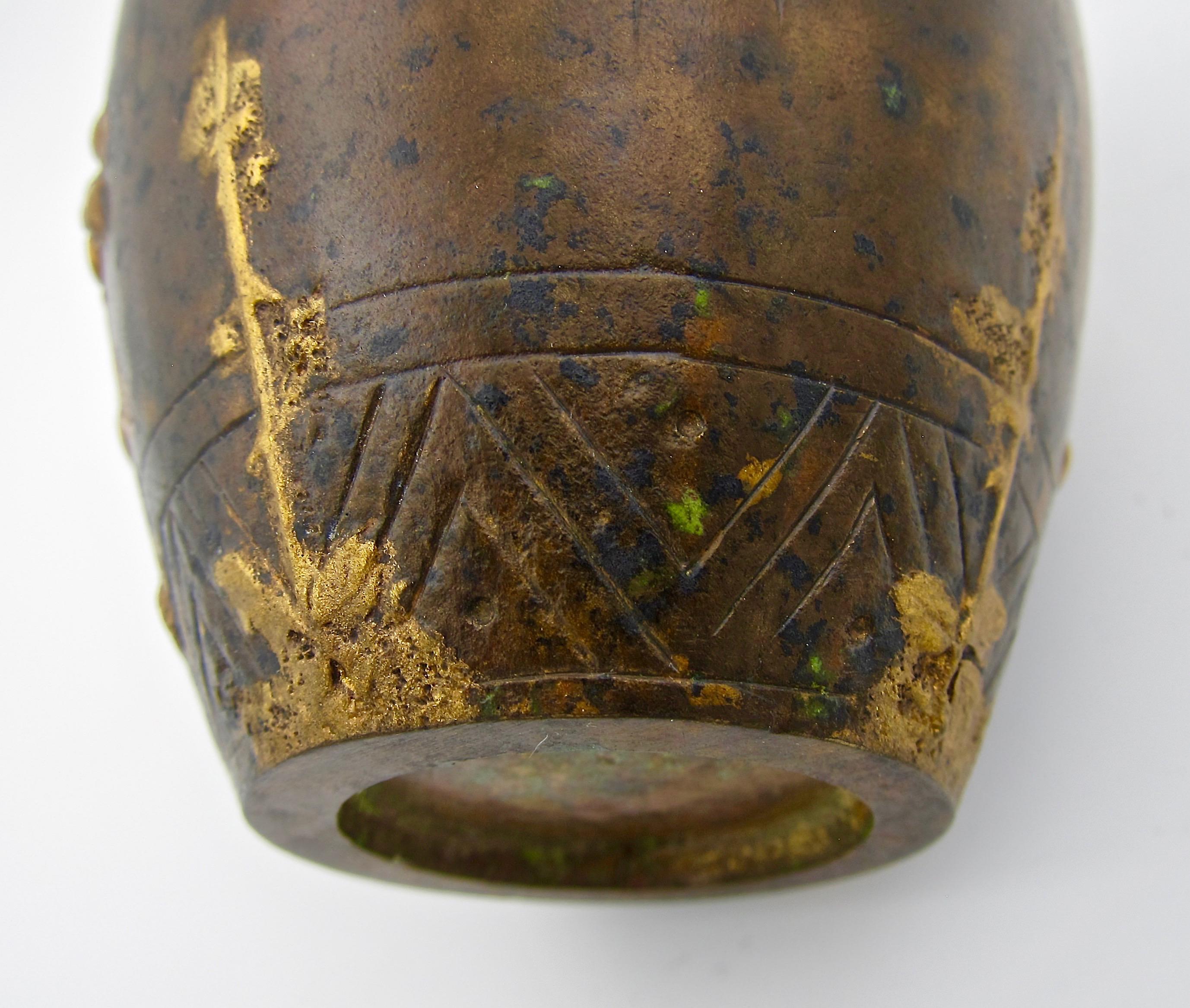 Small Louchet Paris Gilt Bronze Vase 8